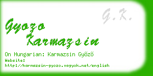 gyozo karmazsin business card